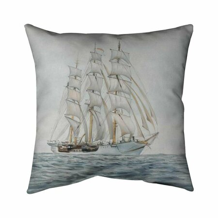 FONDO 26 x 26 in. Ship by A Cloudy Day-Double Sided Print Indoor Pillow FO2773568